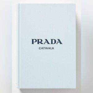 Prada Light Blue Hardcover “Catwalk” Book with Navy Logo
